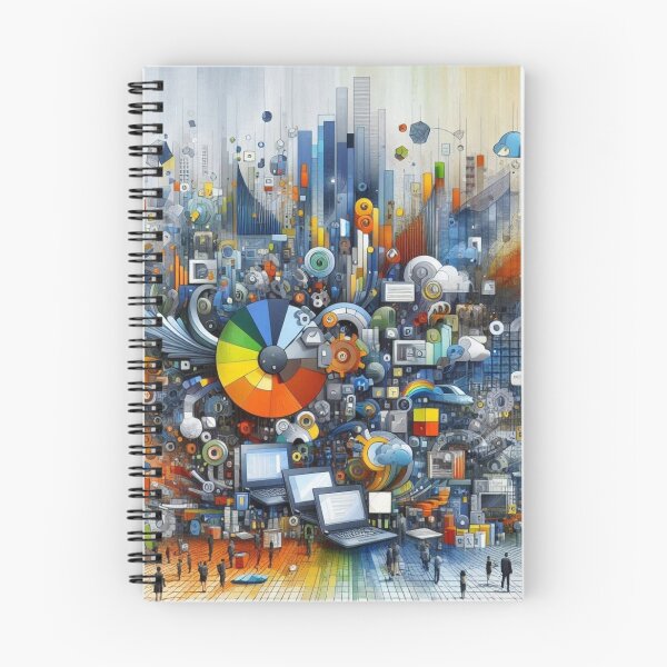 Item preview, Digital Harmony: The Future of Work designed and sold by e-not-shop.
