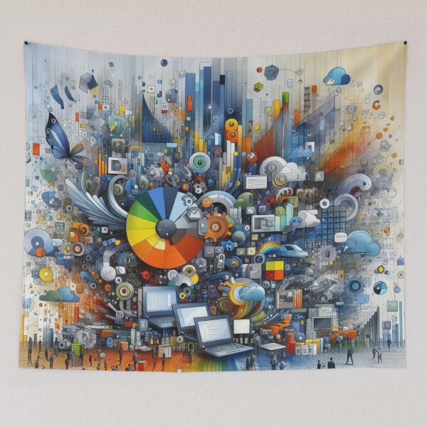 Item preview, Digital Harmony: The Future of Work designed and sold by e-not-shop.