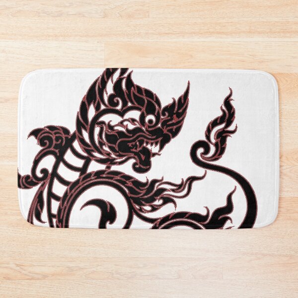 Item preview, Red black Singha lion sakyan thaistyle Art cross3 designed and sold by Bspaces.