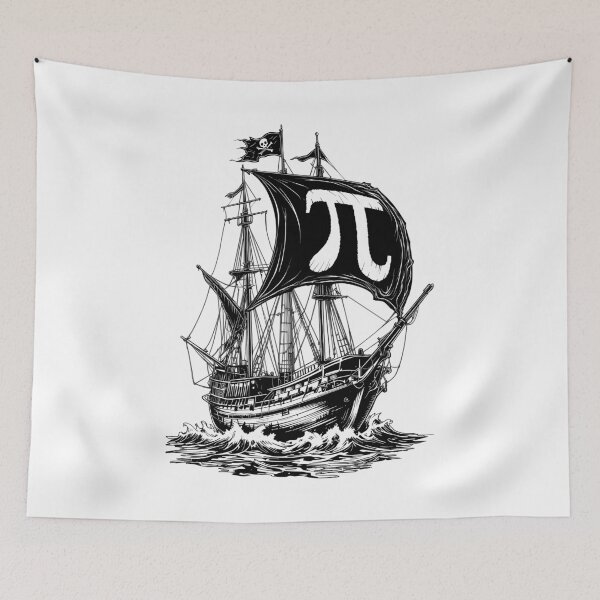 Item preview, Pi Day Funny Pirate Ship Pun Math Lover Teacher Mathematics designed and sold by GrandeDuc.
