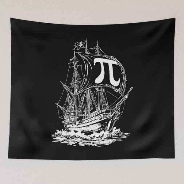 Item preview, Pi Day Funny Pirate Ship Pun Math Lover Teacher Mathematics designed and sold by GrandeDuc.