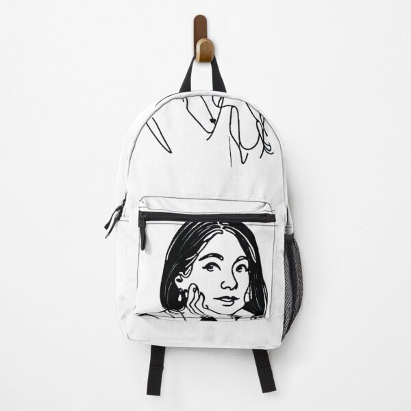 Item preview, Hand-Drawn Seated Woman Resting Her Chin designed and sold by Glam-OOTD.