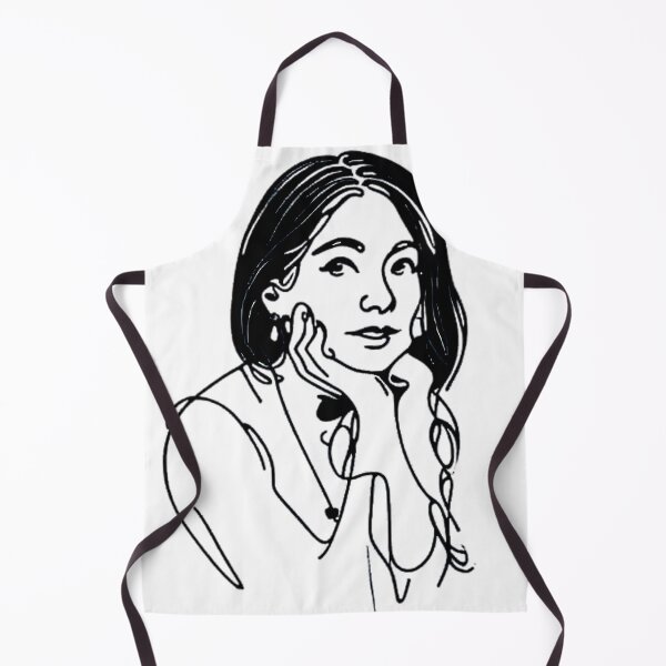 Item preview, Hand-Drawn Seated Woman Resting Her Chin designed and sold by Glam-OOTD.