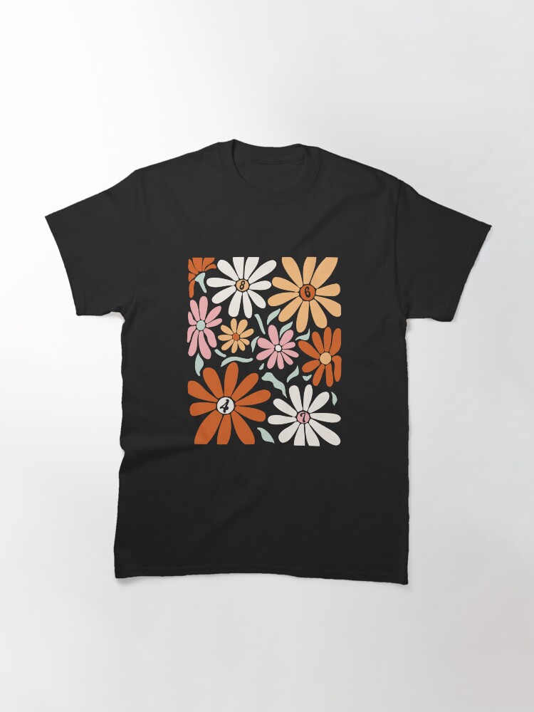 Thumbnail 3 of 7, Classic T-Shirt, Subtle Anti Trump Boho Flowers 8647 T-Shirts And Stickers designed and sold by EthosWear.