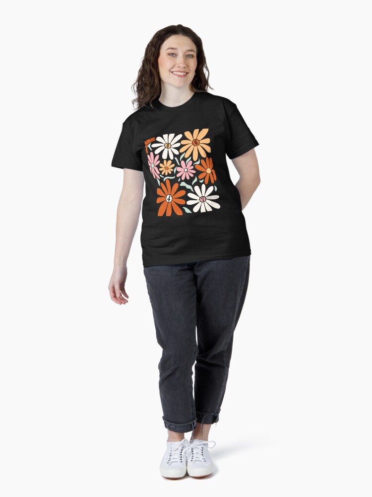 Thumbnail 4 of 7, Classic T-Shirt, Subtle Anti Trump Boho Flowers 8647 T-Shirts And Stickers designed and sold by EthosWear.