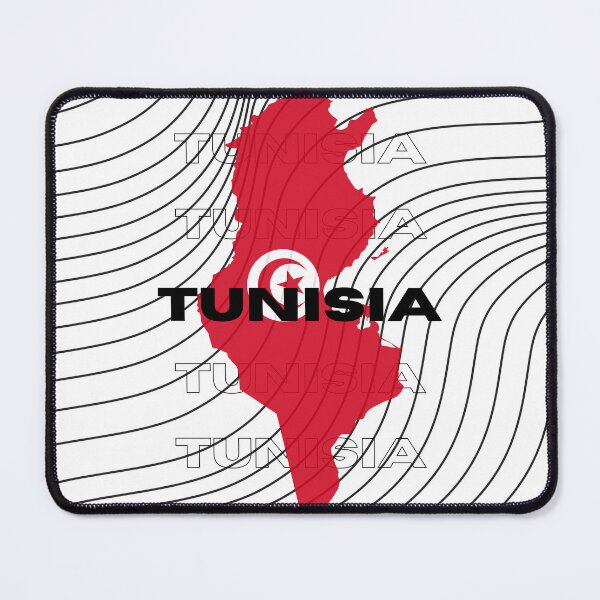 Item preview, Flag Map of Tunisia designed and sold by nyblydd.