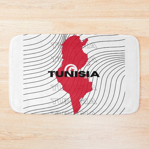 Item preview, Flag Map of Tunisia designed and sold by nyblydd.
