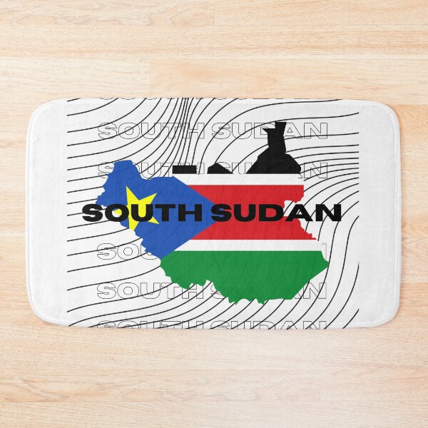 Item preview, Flag Map of South Sudan designed and sold by nyblydd.