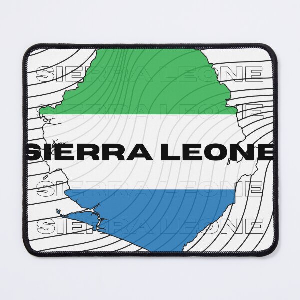 Item preview, Flag Map of Sierra Leone designed and sold by nyblydd.