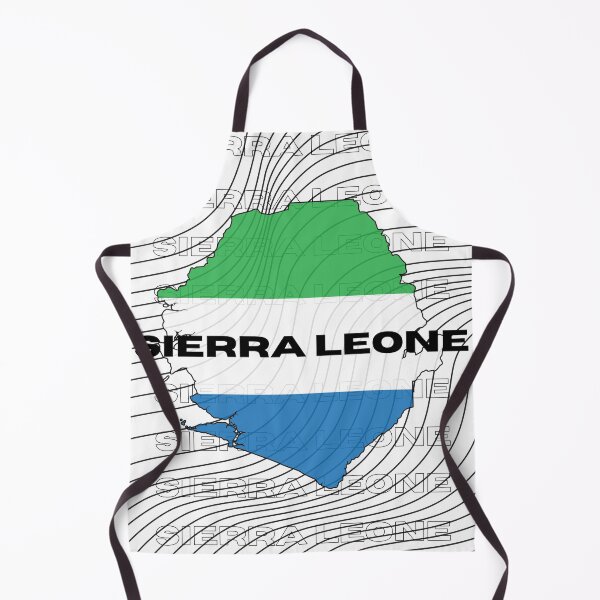 Item preview, Flag Map of Sierra Leone designed and sold by nyblydd.