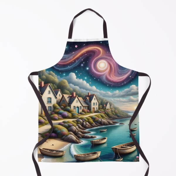 Item preview, Seaside town at night in England designed and sold by Coolparrotgirl.