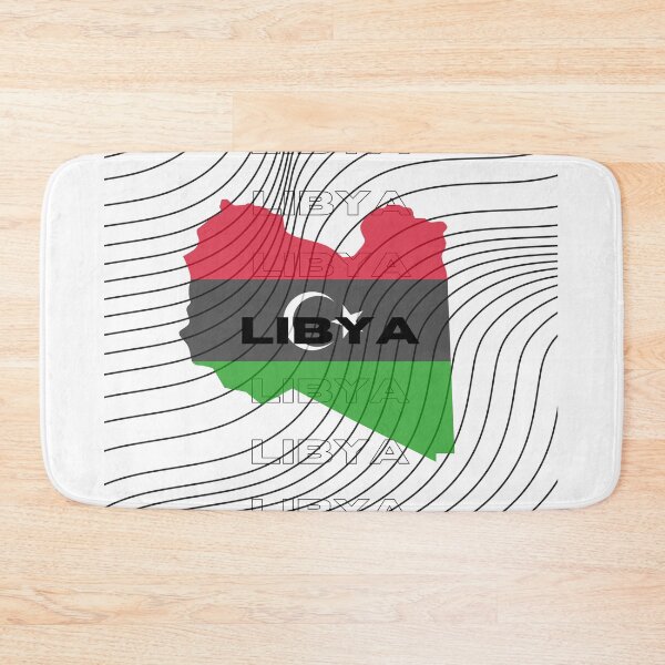 Item preview, Flag Map of Libya designed and sold by nyblydd.