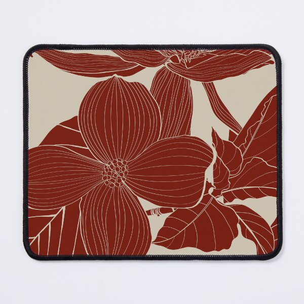 Item preview, Dogwood branch with flowers, magnolia seamless pattern. Cornus florida. Line drawing. designed and sold by MatyKotiv.