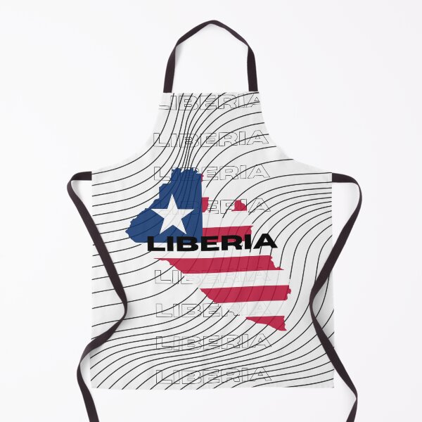 Item preview, Flag Map of Liberia designed and sold by nyblydd.