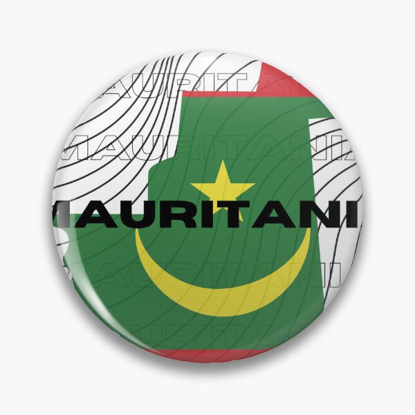 Item preview, Flag Map of Mauritania designed and sold by nyblydd.