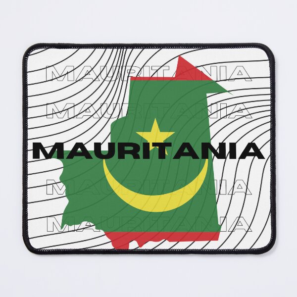 Item preview, Flag Map of Mauritania designed and sold by nyblydd.