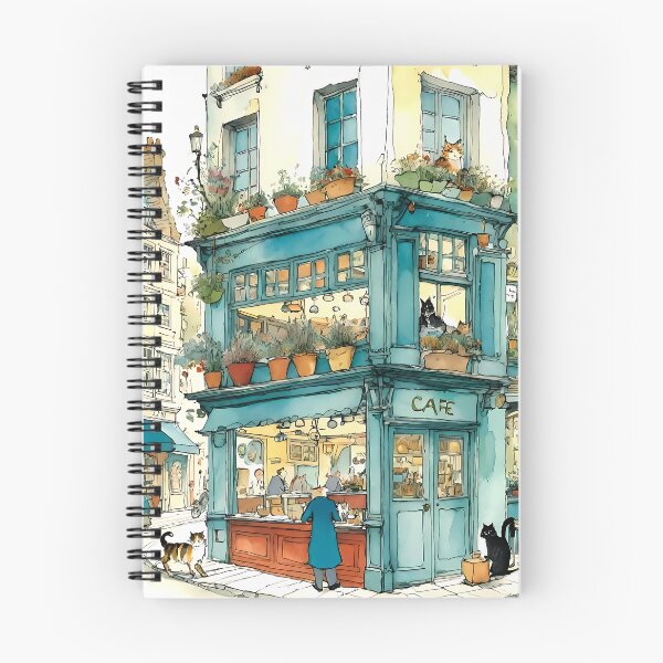 Item preview, Cafe Illustration Design 3 (watercolor) designed and sold by Domo-Design.