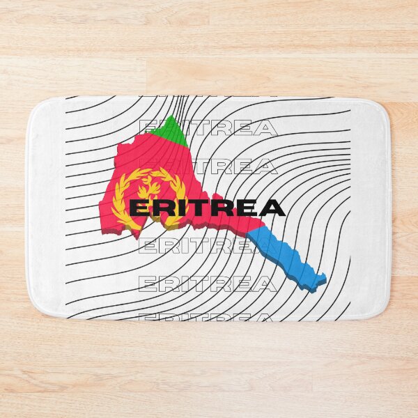 Item preview, Flag Map of Eritrea designed and sold by nyblydd.