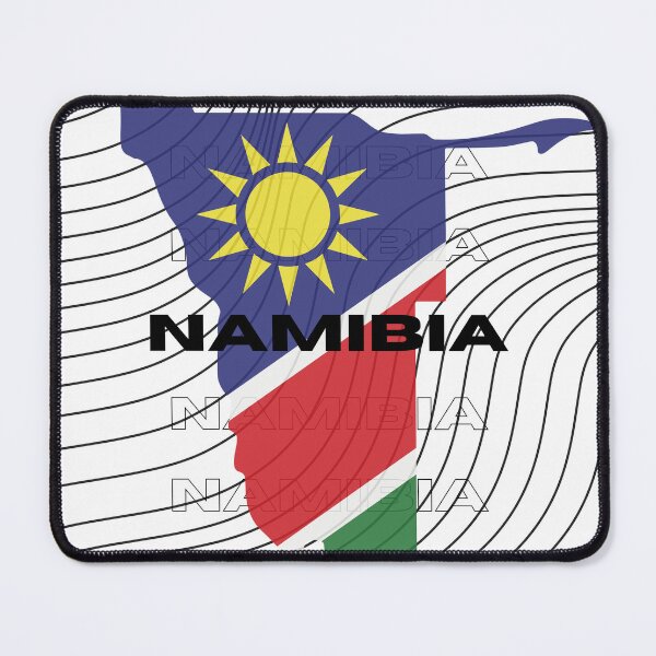 Item preview, Flag Map of Namibia designed and sold by nyblydd.