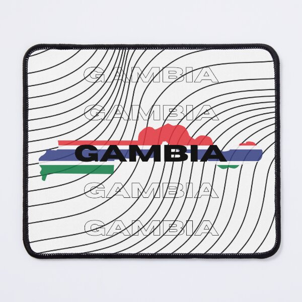 Item preview, Flag Map of Gambia designed and sold by nyblydd.