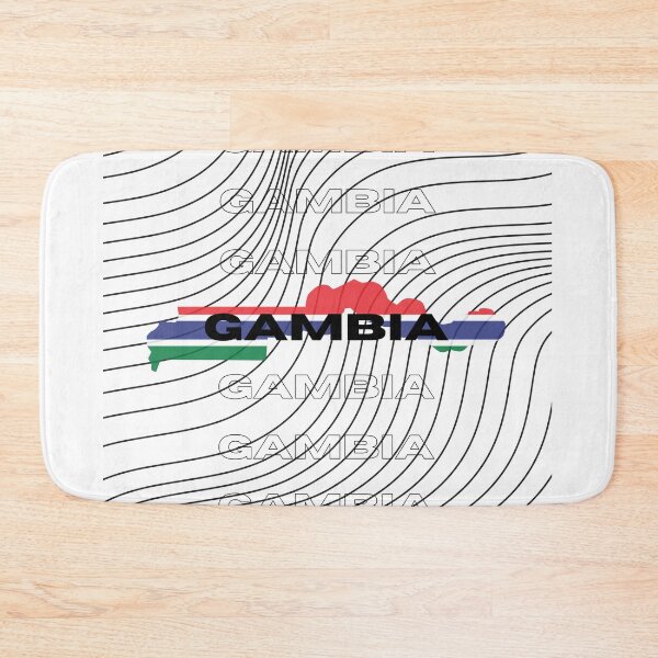 Item preview, Flag Map of Gambia designed and sold by nyblydd.