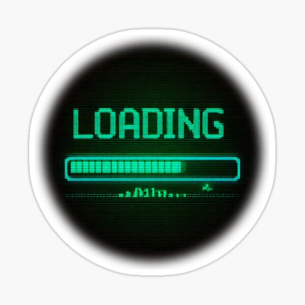Loading… Please Wait Sticker