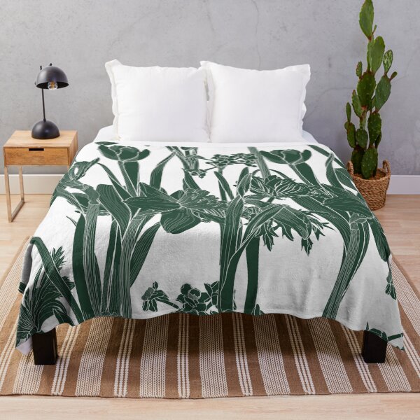 Item preview, Seamless delicate pattern with spring line flowers. Bright spring daffodils, tulips illustration. designed and sold by MatyKotiv.
