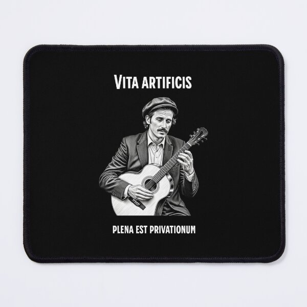Item preview, Vita artificis plena est privationum - wise saying in Latin designed and sold by Pflugart.
