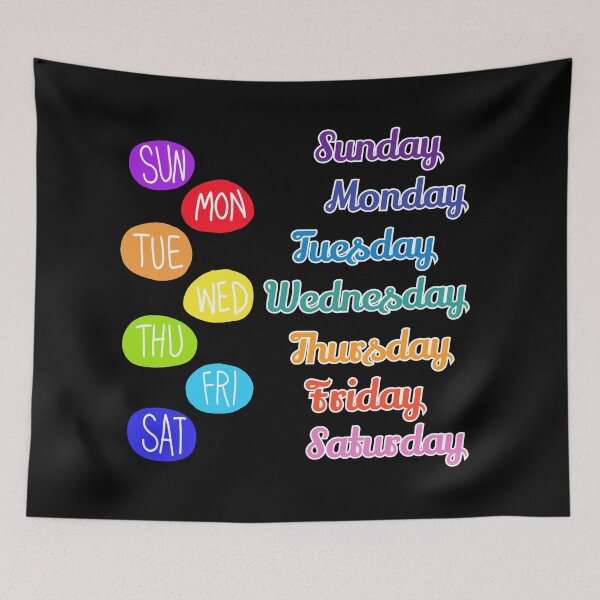 Item preview, days of the week designed and sold by zzzozzo.