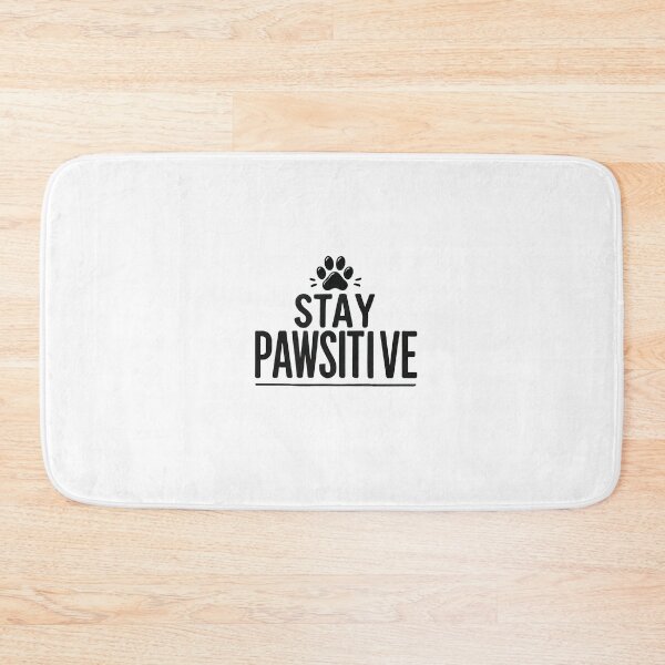 Item preview, Stay Pawsitive - Cute and Motivational Pet Lovers Sticker designed and sold by Artticadesigns.