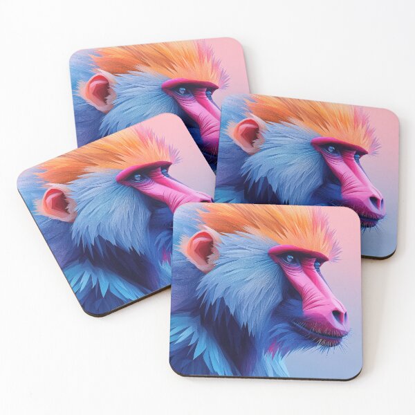 Item preview, Vibrant Baboon in Abstract Form designed and sold by Twisted Kids.