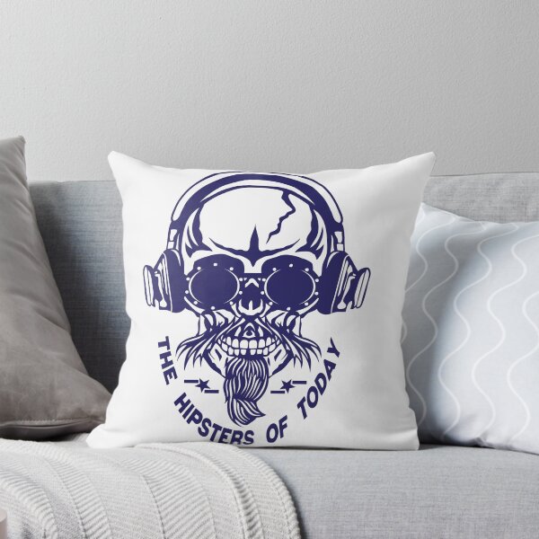 Item preview, hipster skull quote today headphones round glasses designed and sold by Achille3777.