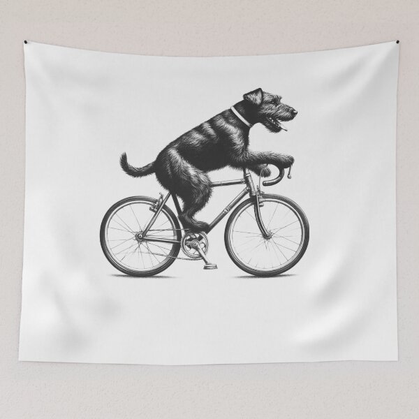 Item preview, Patterdale Terrier Riding Bike designed and sold by Kimberley King Art  King Art.