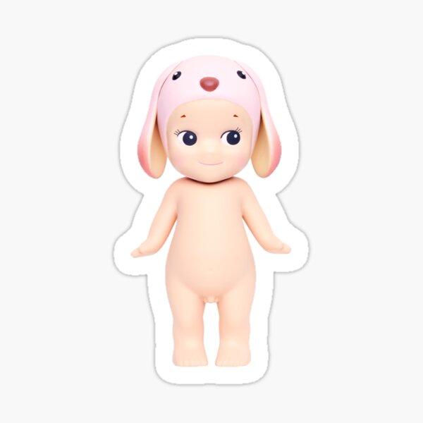 Vista previa del artículo con la obra «Pegatina de Sonny Angel con orejas de conejo hacia abajo», diseñado y vendido por Ridzcrackers.