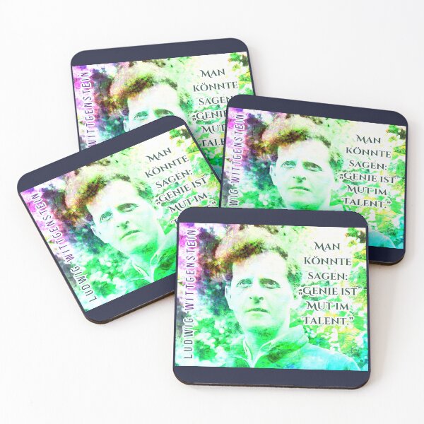 Item preview, Ludwig Wittgenstein quote: Man könnte sagen: „Genie ist Mut im Talent.” designed and sold by artbleed.