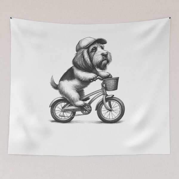 Item preview, Petit Basset Griffon Vendeen Riding Bike designed and sold by Kimberley King Art  King Art.