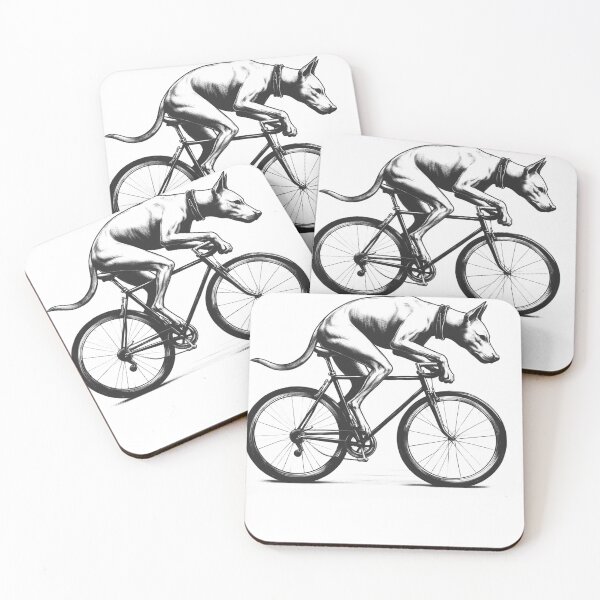 Item preview, Pharaoh Hound Riding Bike designed and sold by Kimberley King Art  King Art.