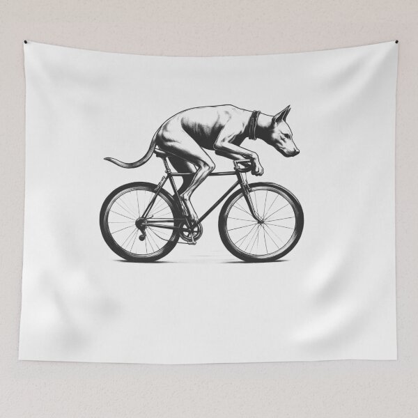 Item preview, Pharaoh Hound Riding Bike designed and sold by Kimberley King Art  King Art.
