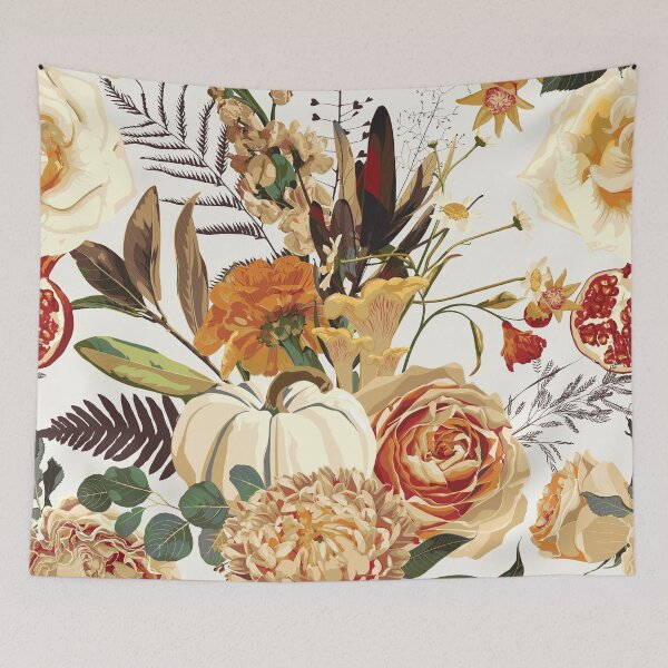 Item preview, Autumn flowers, herbs and mushrooms seamless pattern.  designed and sold by MatyKotiv.