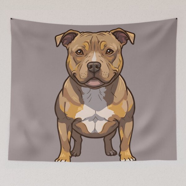 Item preview, Direct Gaze Pit Bull: Detailed Dog Art designed and sold by Brendan Arthur Ring.