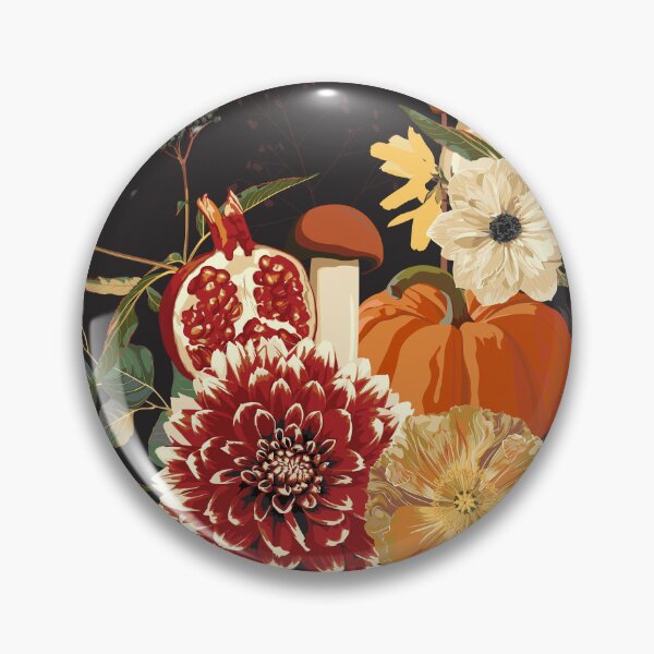 Item preview, Autumn flowers, herbs and mushrooms seamless pattern. designed and sold by MatyKotiv.