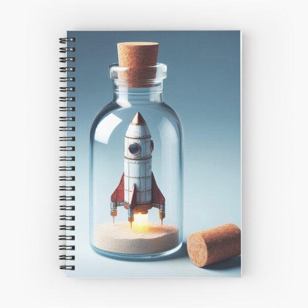 Item preview, Spaceship mockup in bottle business designed and sold by Dogandesighn.