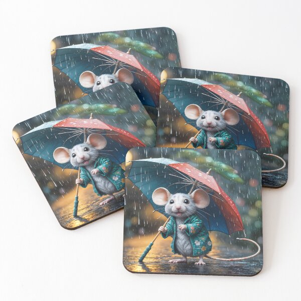 Item preview, mouse with umbrella designed and sold by dedoma.