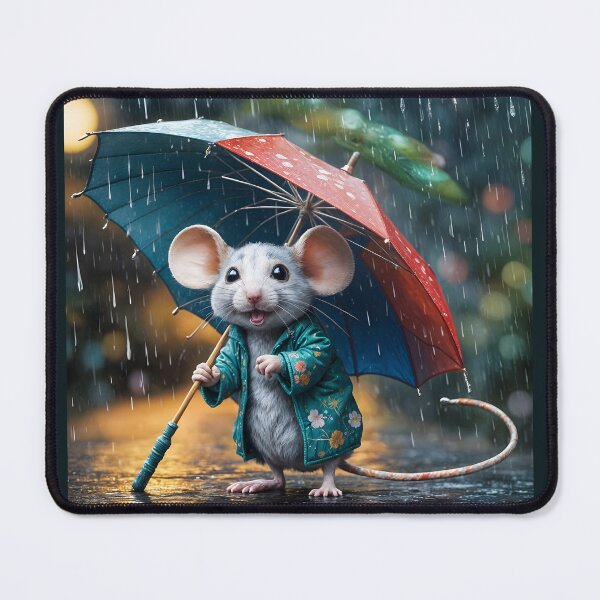 Item preview, mouse with umbrella designed and sold by dedoma.