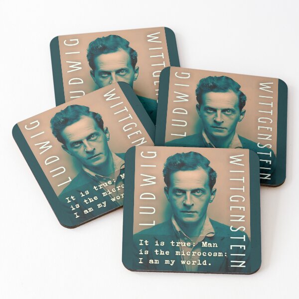 Item preview, Ludwig Wittgenstein quote: It is true: Man is the microcosm: I am my world. designed and sold by artbleed.