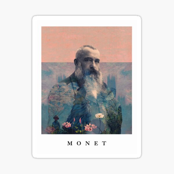 Item preview, for Claude Monet ~ with border designed and sold by FrankMoth.