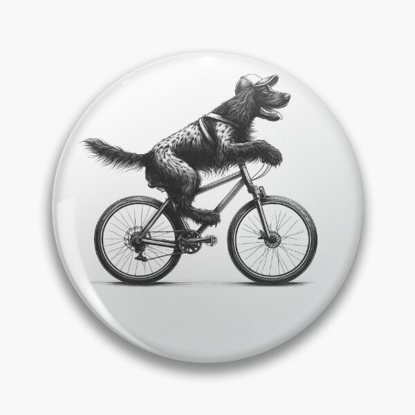Item preview, Small Munsterlander Pointer Riding Bike designed and sold by Kimberley King Art  King Art.