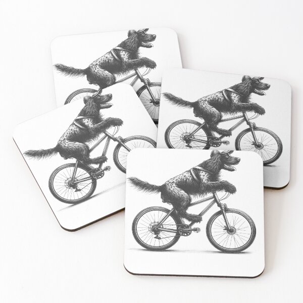 Item preview, Small Munsterlander Pointer Riding Bike designed and sold by Kimberley King Art  King Art.