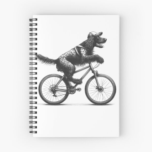 Item preview, Small Munsterlander Pointer Riding Bike designed and sold by Kimberley King Art  King Art.