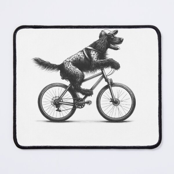 Item preview, Small Munsterlander Pointer Riding Bike designed and sold by Kimberley King Art  King Art.
